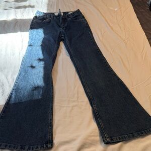 PetiteWomen's Flared Jeans - Dark Blue